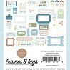 Carta Bella Little Lullabies Baby Boy Frames & Tags (CBLUB485025) Carta Bella Little Lullabies Baby Boy Frames & Tags (CBLUB485025)