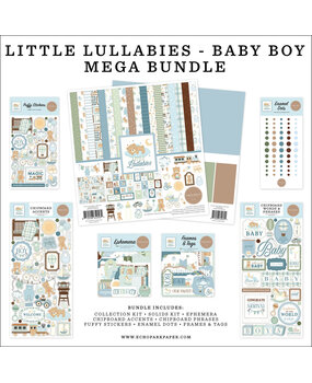 Carta Bella Little Lullabies Baby Boy Mega Bundle (CBLUB485050)