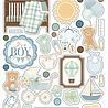 Carta Bella Little Lullabies Baby Boy Puffy Stickers (CBLUB485066)