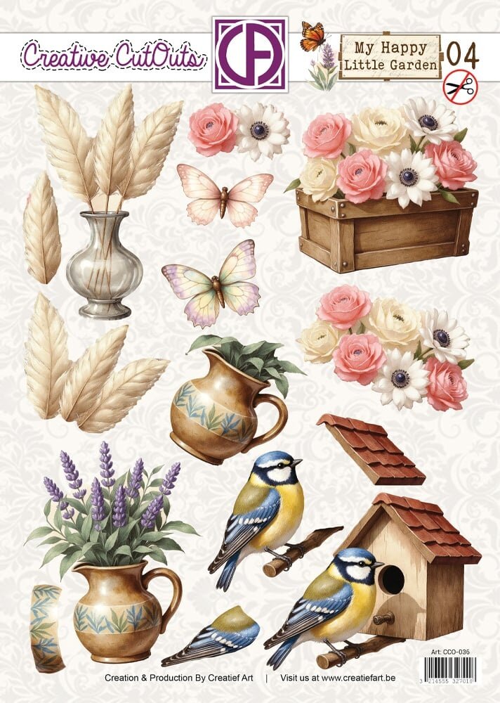 Creatief Art My Happy Little Garden 04 Creative CutOuts (CCO-036) Creatief Art My Happy Little Garden 04 Creative CutOuts (CCO-036)