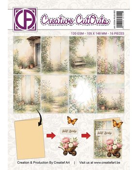 Creatief Art My Happy Little Garden A6 Collage Paper (CCOA-PLUS-001)