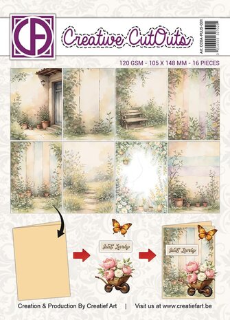 Creatief Art My Happy Little Garden A6 Collage Paper (CCOA-PLUS-001) Creatief Art My Happy Little Garden A6 Collage Paper (CCOA-PLUS-001)