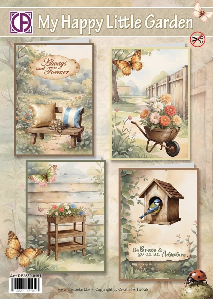Creatief Art My Happy Little Garden Card Kit (RE2530-0191) Creatief Art My Happy Little Garden Card Kit (RE2530-0191)