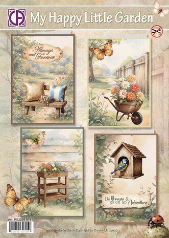 Creatief Art My Happy Little Garden Card Kit (RE2530-0191) Creatief Art My Happy Little Garden Card Kit (RE2530-0191)