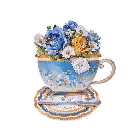 Katy Sue Designs Teacup Bouquet Card Making Kit (17-10101TEA)
