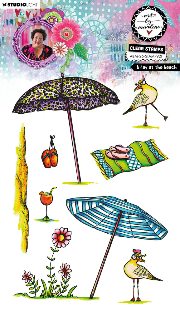 Art By Marlene A Day at the Beach Clear Stamp (ABM-26-STAMP921) Art By Marlene A Day at the Beach Clear Stamp (ABM-26-STAMP921)