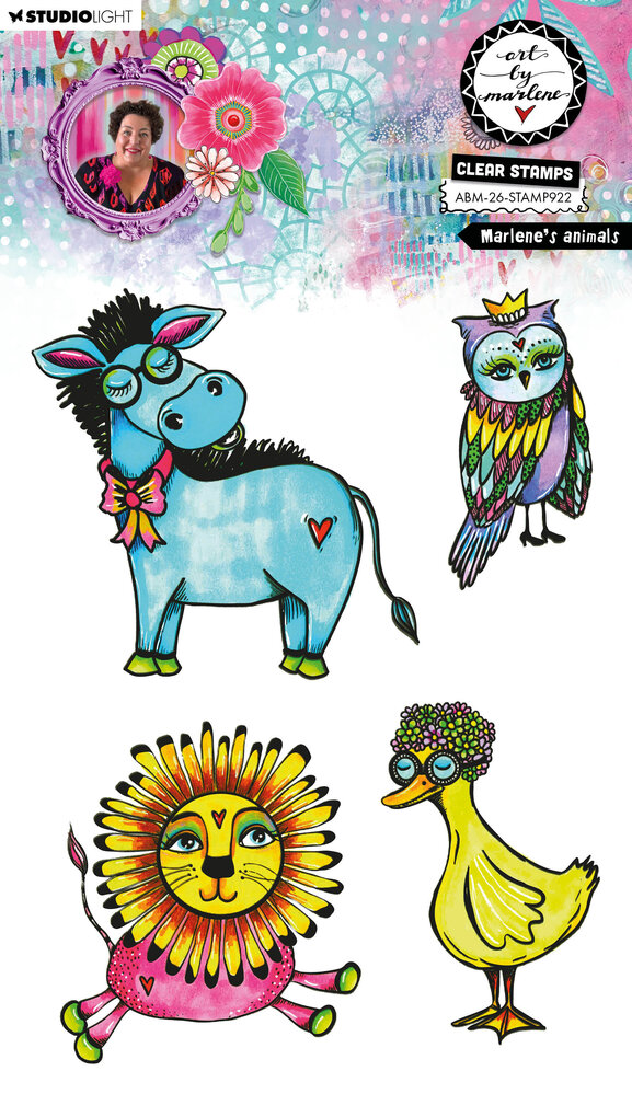 Art By Marlene Marlene's Animals Clear Stamp (ABM-26-STAMP922)