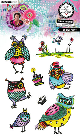 Art By Marlene An Owl Party Clear Stamp (ABM-26-STAMP923) Art By Marlene An Owl Party Clear Stamp (ABM-26-STAMP923)