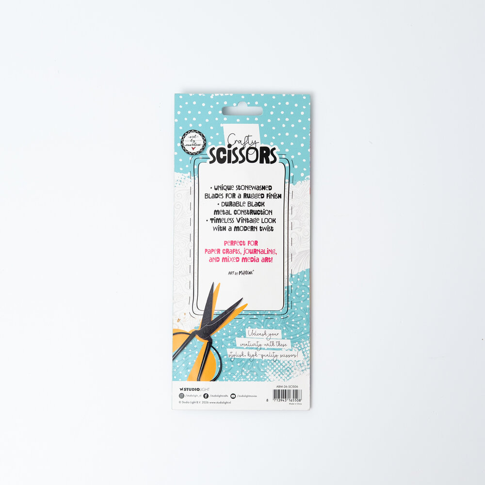 Art By Marlene Crafty Scissors Stonewashed Blades Large 6,5 Inch (ABM-26-SCIS06)