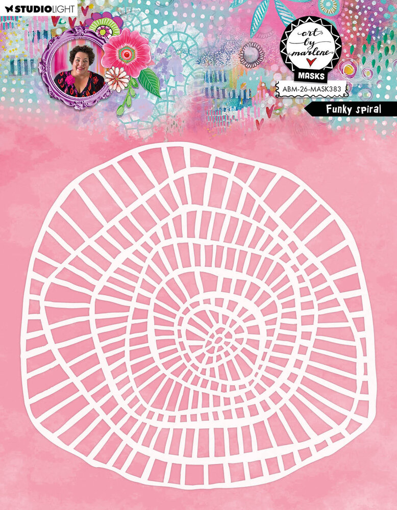 Art By Marlene Funky Spiral Mask (ABM-26-MASK383)