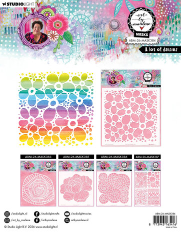 Art By Marlene A Lot of Daisies Mask (ABM-26-MASK384) Art By Marlene A Lot of Daisies Mask (ABM-26-MASK384)
