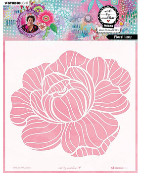 Art By Marlene Floral Lines Mask (ABM-26-MASK385)