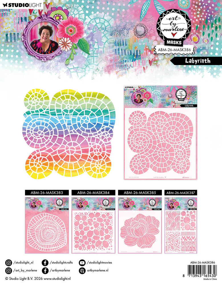 Art By Marlene Labyrinth Mask (ABM-26-MASK386)