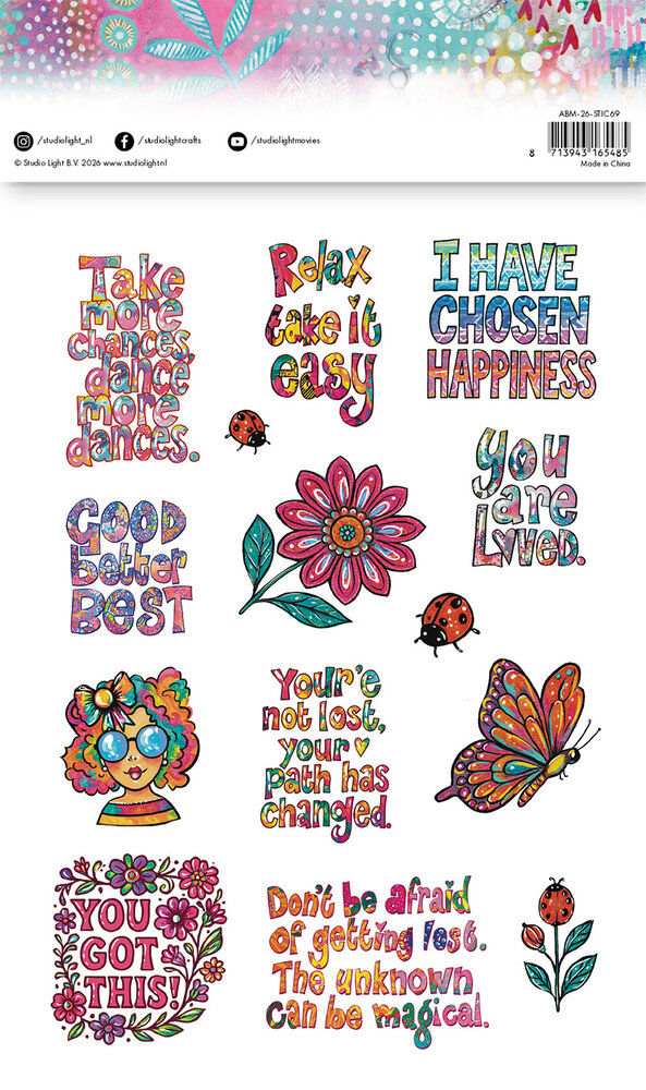 Art By Marlene Quotylicious A4 Stickers (ABM-26-STIC69) Art By Marlene Quotylicious A4 Stickers (ABM-26-STIC69)