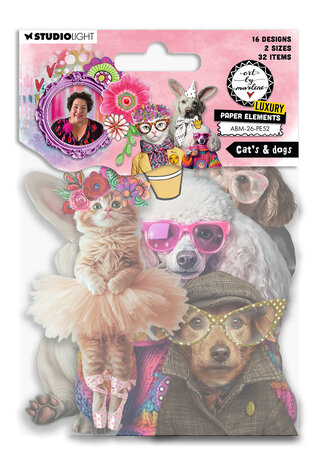 Art By Marlene Cat's & Dogs Luxury Paper Elements (ABM-26-PE52)