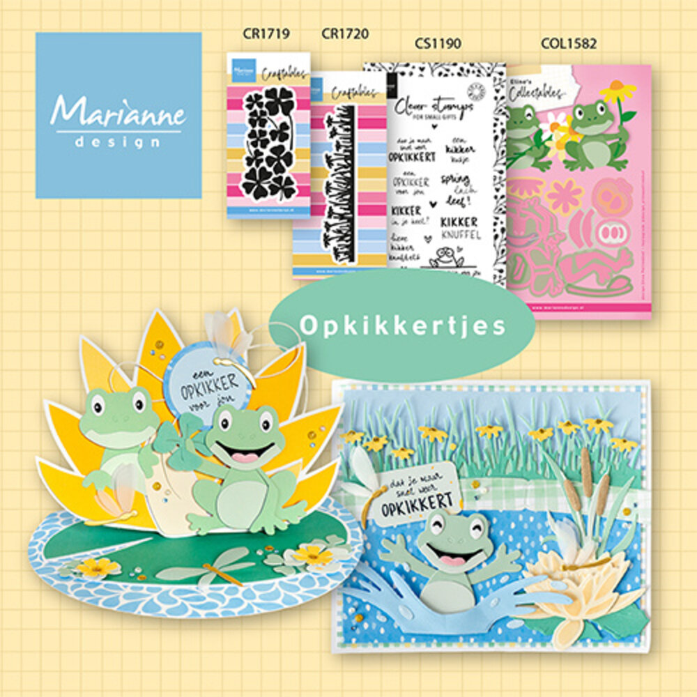 Marianne Design Clear Stamps Kaertjes & Co Opkikkers (CS1190)