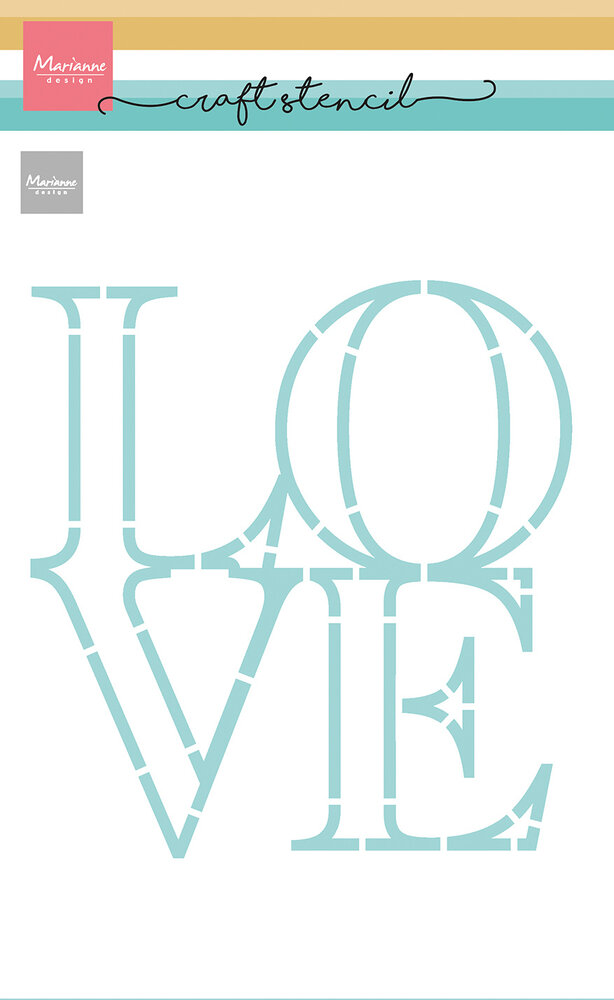 Marianne Design Stencils Craft Stencil LOVE (PS8193)