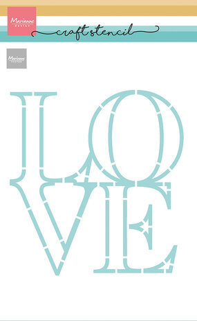 Marianne Design Stencils Craft Stencil LOVE (PS8193)