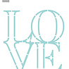 Marianne Design Stencils Craft Stencil LOVE (PS8193)