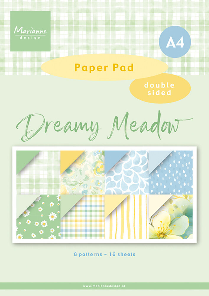 Marianne Design Dreamy Meadow A4 Paper Pad (PK9219)