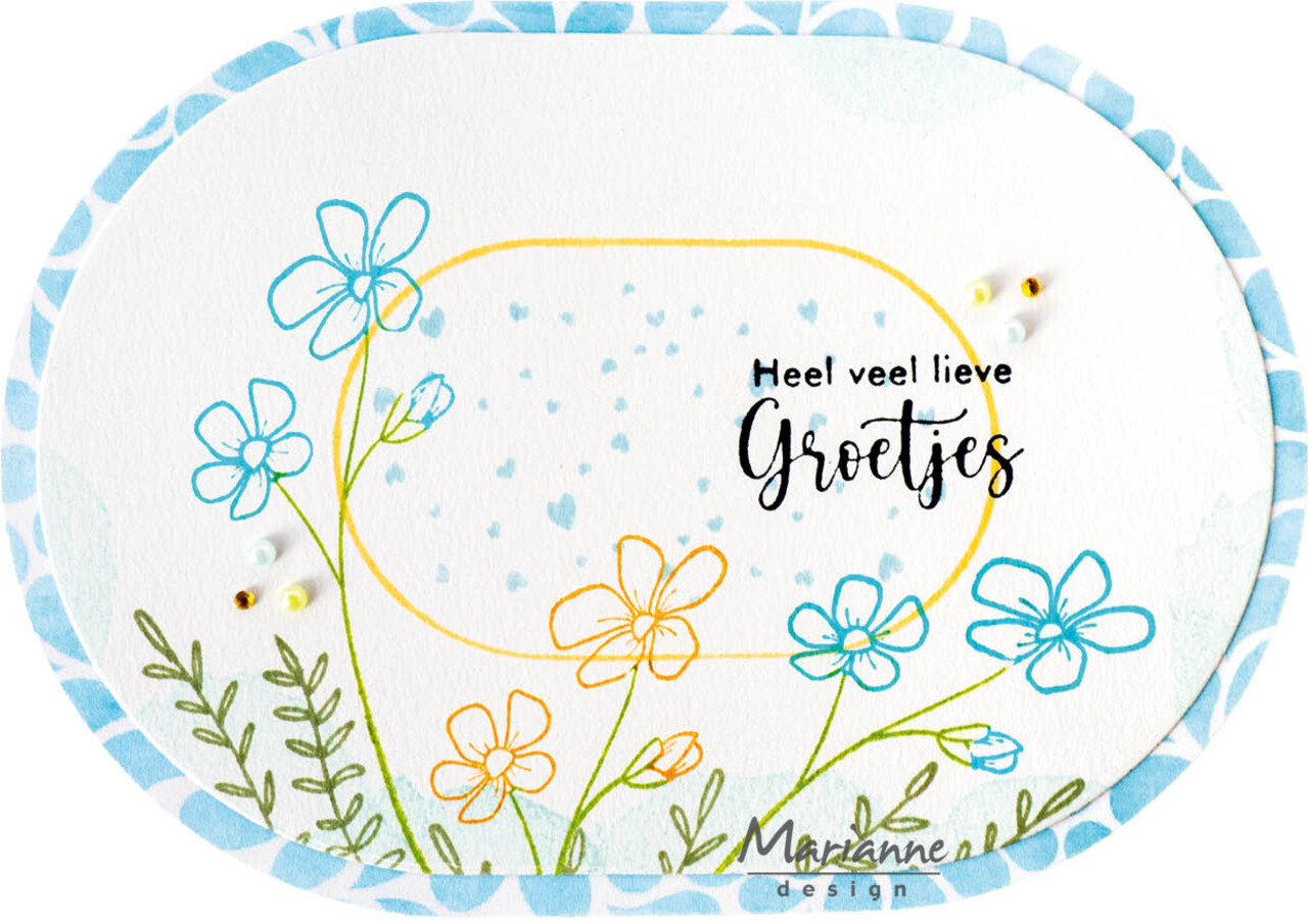 Marianne Design Craftables Basic Dies Oval Rectangle (CR1721) Marianne Design Craftables Basic Dies Oval Rectangle (CR1721)