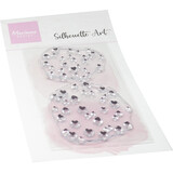 Marianne Design Clear Stamps Silhouette Art Haerts (CS1189)