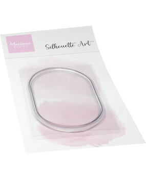 Marianne Design Clear Stamps Silhouette Art Oval Frame (CS1187)