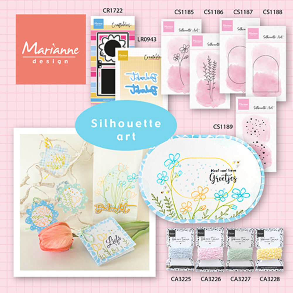 Marianne Design Clear Stamps Silhouette Art Violet (CS1185)