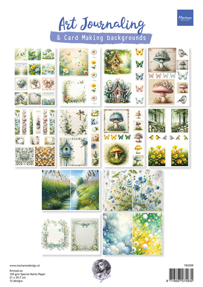 Marianne Design Art Journaling Spring Set by Fairybells (FB2509)