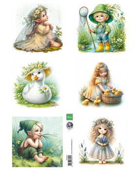 Marianne Design Decoupage Sheet A4 Cosy Spring by Fairybells (FB2507)