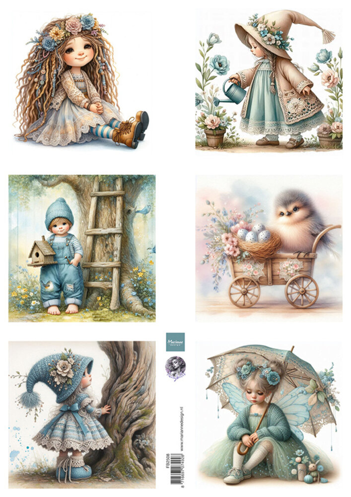 Marianne Design Decoupage Sheet A4 Dreamy Spring by Fairybells (FB2508)