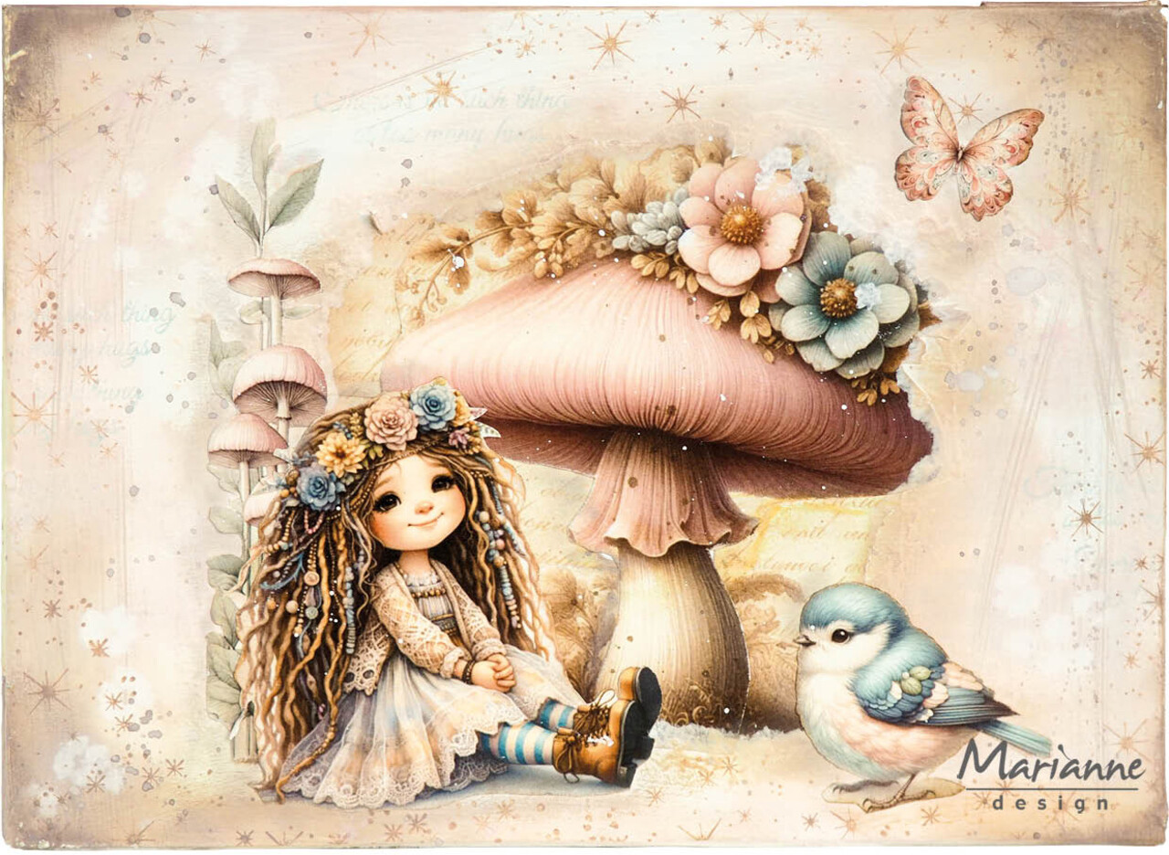 Marianne Design Decoupage Sheet A4 Dreamy Spring by Fairybells (FB2508)