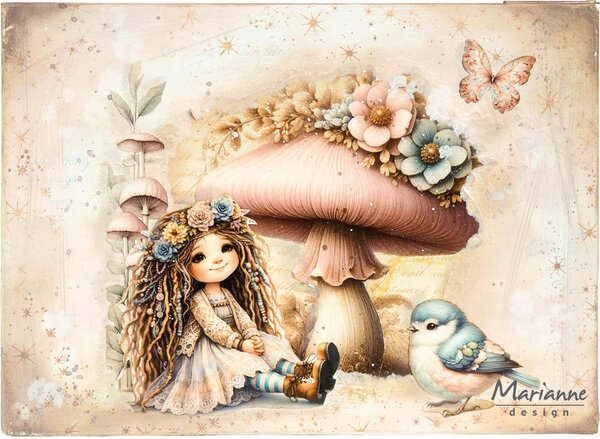 Marianne Design Decoupage Sheet A4 Dreamy Spring by Fairybells (FB2508)