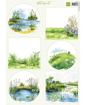 Marianne Design Decoupage Sheet A4 Waterfront (VK9641)
