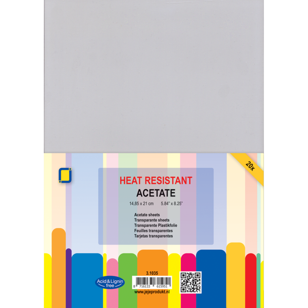 JEJE Produkt Acetate Sheets Heat Resistant A5 (20pcs) (3.1035)