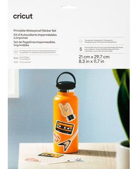 Cricut Printable Waterproof Sticker Set A4 Transparent Hologoraphic (5pcs) (2011890)