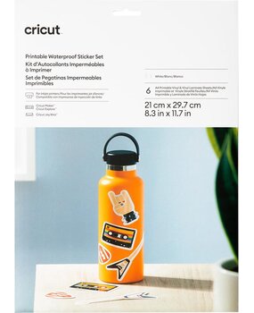 Cricut Printable Waterproof Sticker Set A4 White (6pcs) (2011891)