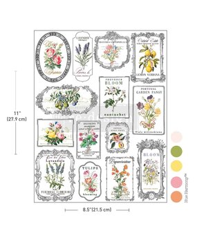 Re-Design with Prima Whispers & Petals 8,5x11 Inch H2O Transfers Single Sheet (681968)