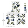 Re-Design with Prima Blue Nest Blooms 8,5x11 Inch Middy Transfers (3pcs) (681913)