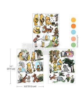 Re-Design with Prima Honeyfern Hollow 8,5x11 Inch Middy Transfers (3pcs) (681845)