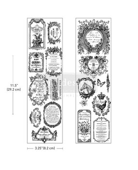 Re-Design with Prima Romance En Fleur 3,25x11,5 Inch Luxe Transfers (2pcs) (681753)