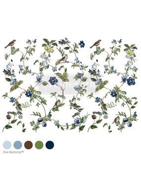 Re-Design with Prima Chirping Charm 24x35 Inch Decor Transfers (4pcs) (681722)