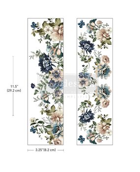 Re-Design with Prima Whispers Of Indigo 3,25x11,5 Inch Luxe Transfers (2pcs) (680428)