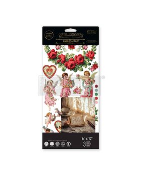 Re-Design with Prima Amour Affair 6x12 Inch Small Transfers (3pcs) (679897)