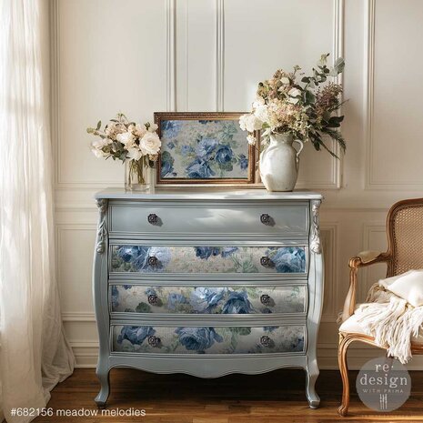 Re-Design with Prima Meadow Melodies 19,5x30 Inch Double Delight Decoupage Fiber Paper Set (2pcs) (682156)