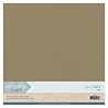 Card Deco Linen Cardstock 30,5x30,5 cm Taupe (10pcs) (LKK-SC53)