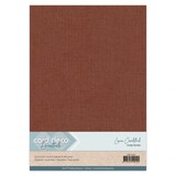 Card Deco Linen Cardstock A4 Rusty Brown (10pcs) (LKK-A470)