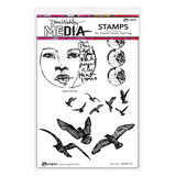 Ranger Dina Wakley MEdia Cling Stamps Let It Fly (MDR87793)