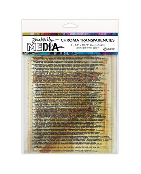 Ranger Dina Wakley MEdia Chroma Transparencies Typed Quotes (MDA92711)