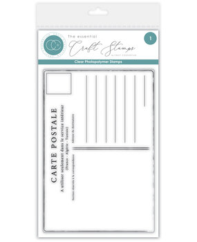 Craft Consortium The Collector A6 Clear Photopolymer Stamp Set Postcard (CCESTMP016)